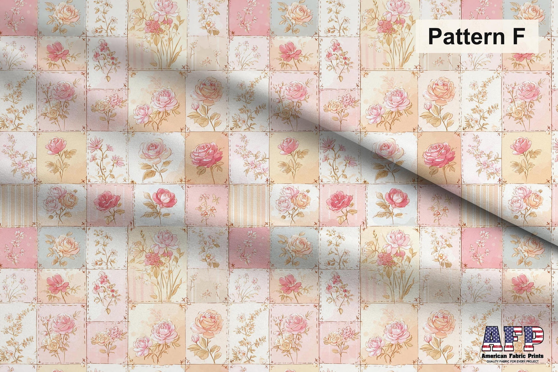 Shabby Chic Roses 2 Fabric Bundle Set - Shop now at American Fabric Prints