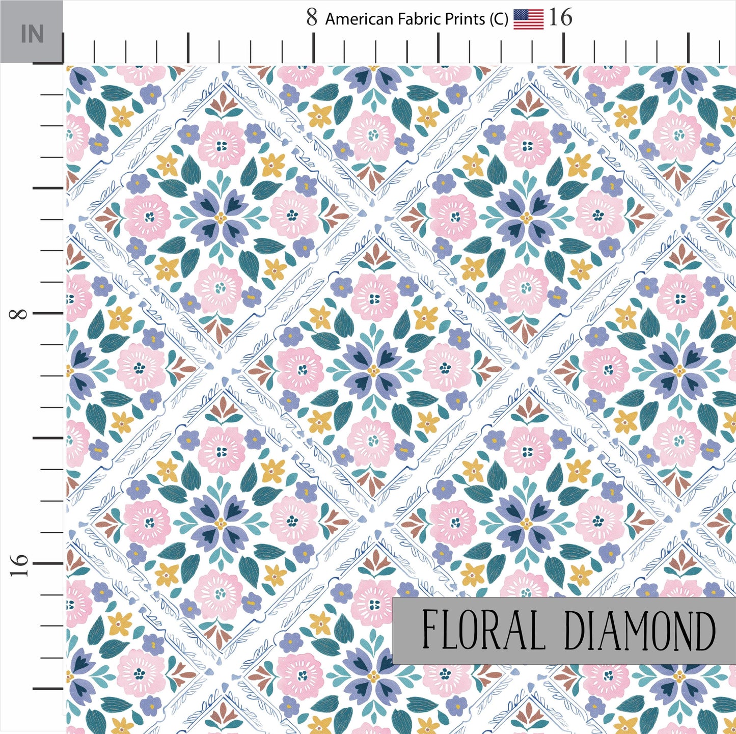 Floral Quilt Patterns | Chicken Quilting | Pink Florals | Farmhouse Patterns | Chic Fabric | Made in USA | American Fabric Prints
