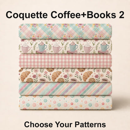 Coquette Coffee+Books 2 Fabric Bundle Set - Shop now at American Fabric Prints