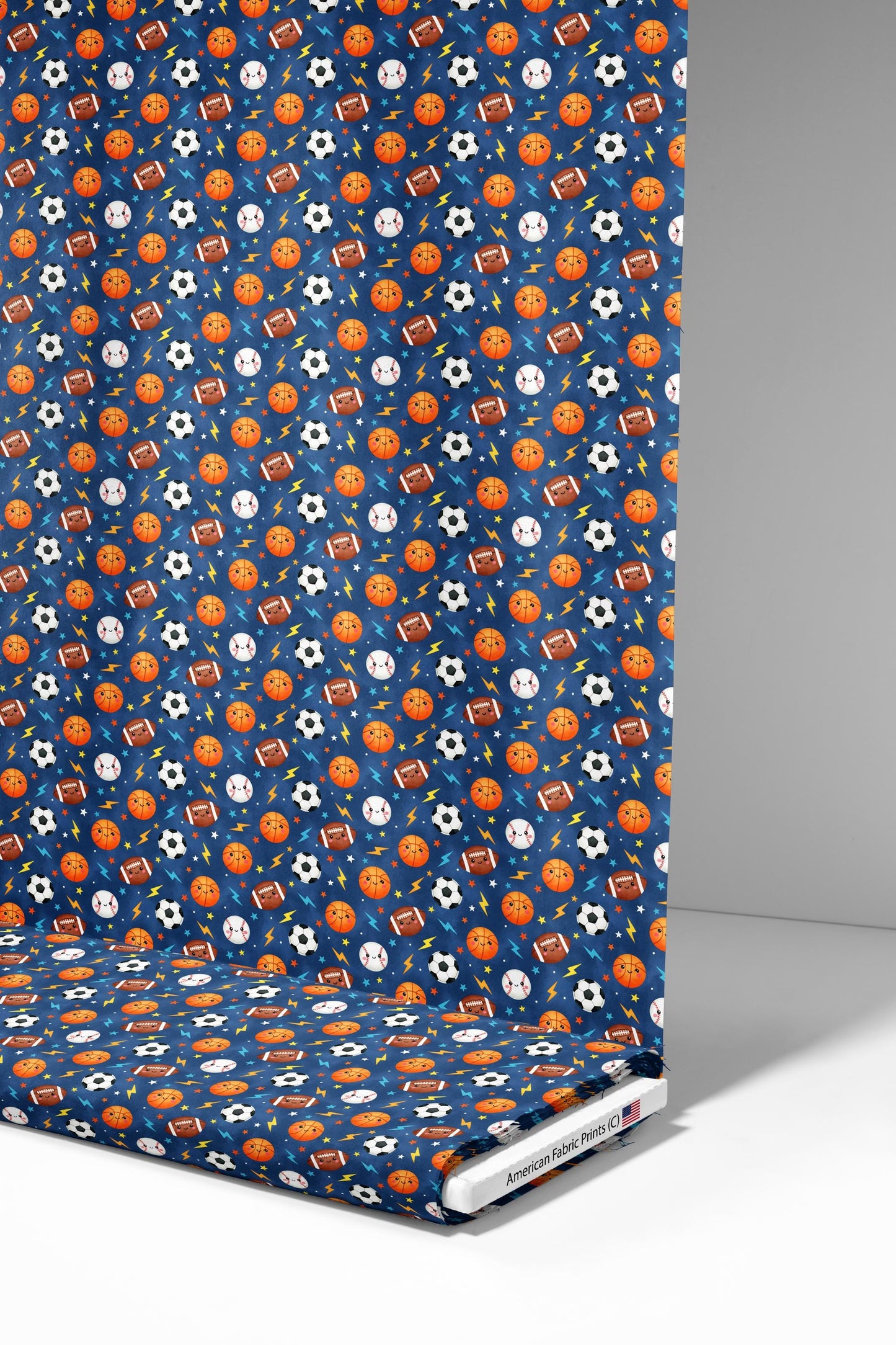 Smiling Sports Fabric - Shop now at American Fabric Prints