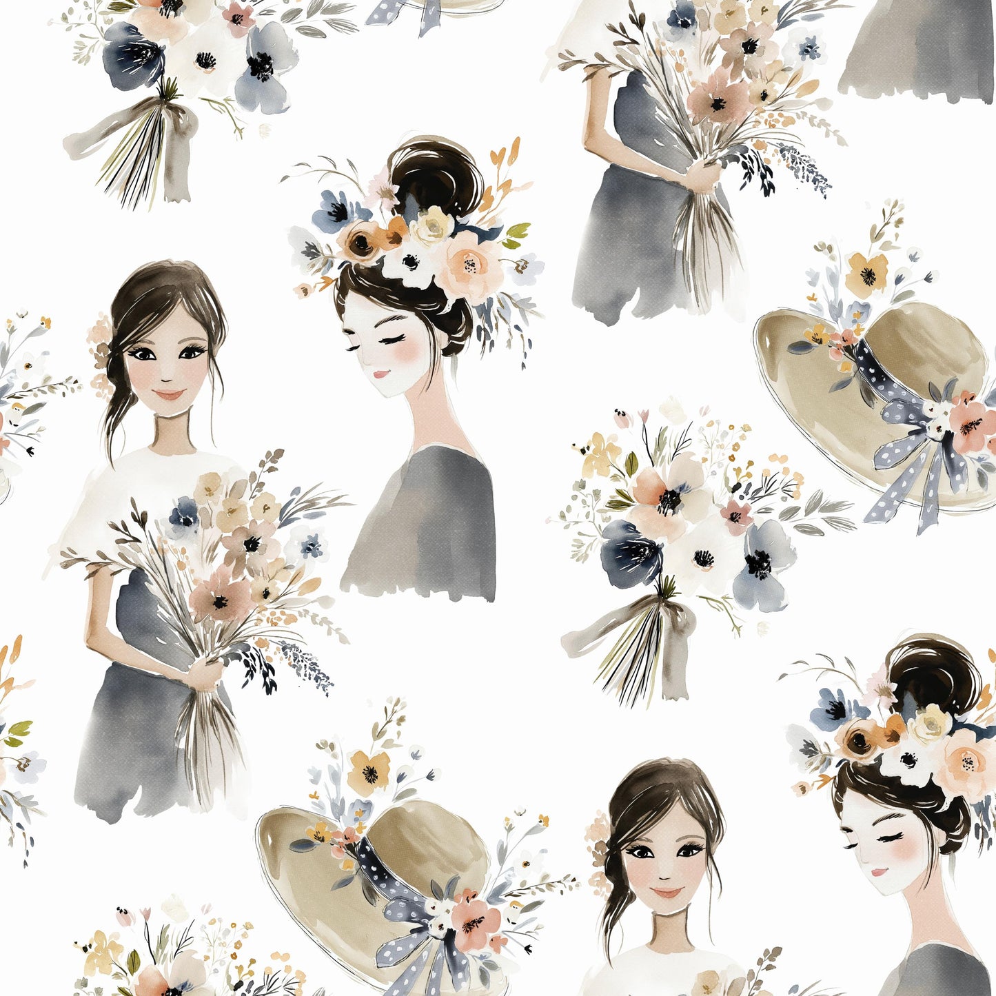 Bridal Bouquet Fabric - Shop now at American Fabric Prints