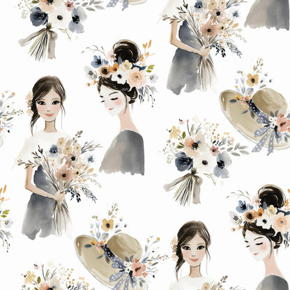 Bridal Bouquet Fabric - Shop now at American Fabric Prints
