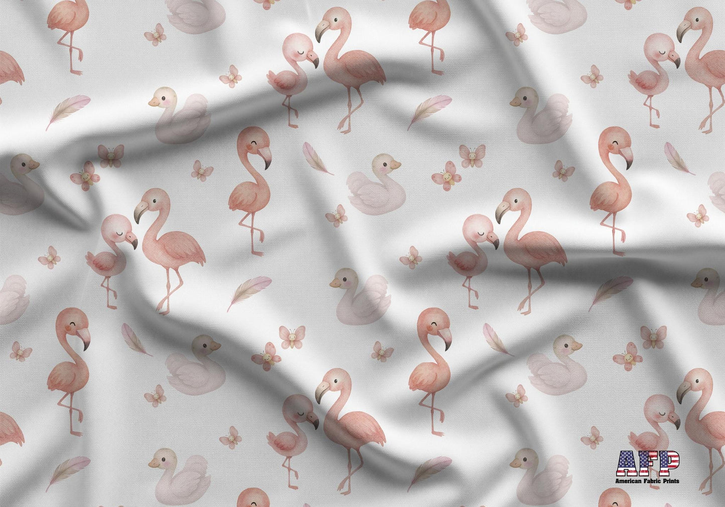 Pink Flamingo Fabric - Shop now at American Fabric Prints
