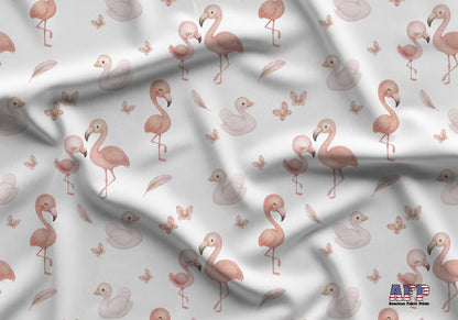 Pink Flamingo Fabric - Shop now at American Fabric Prints