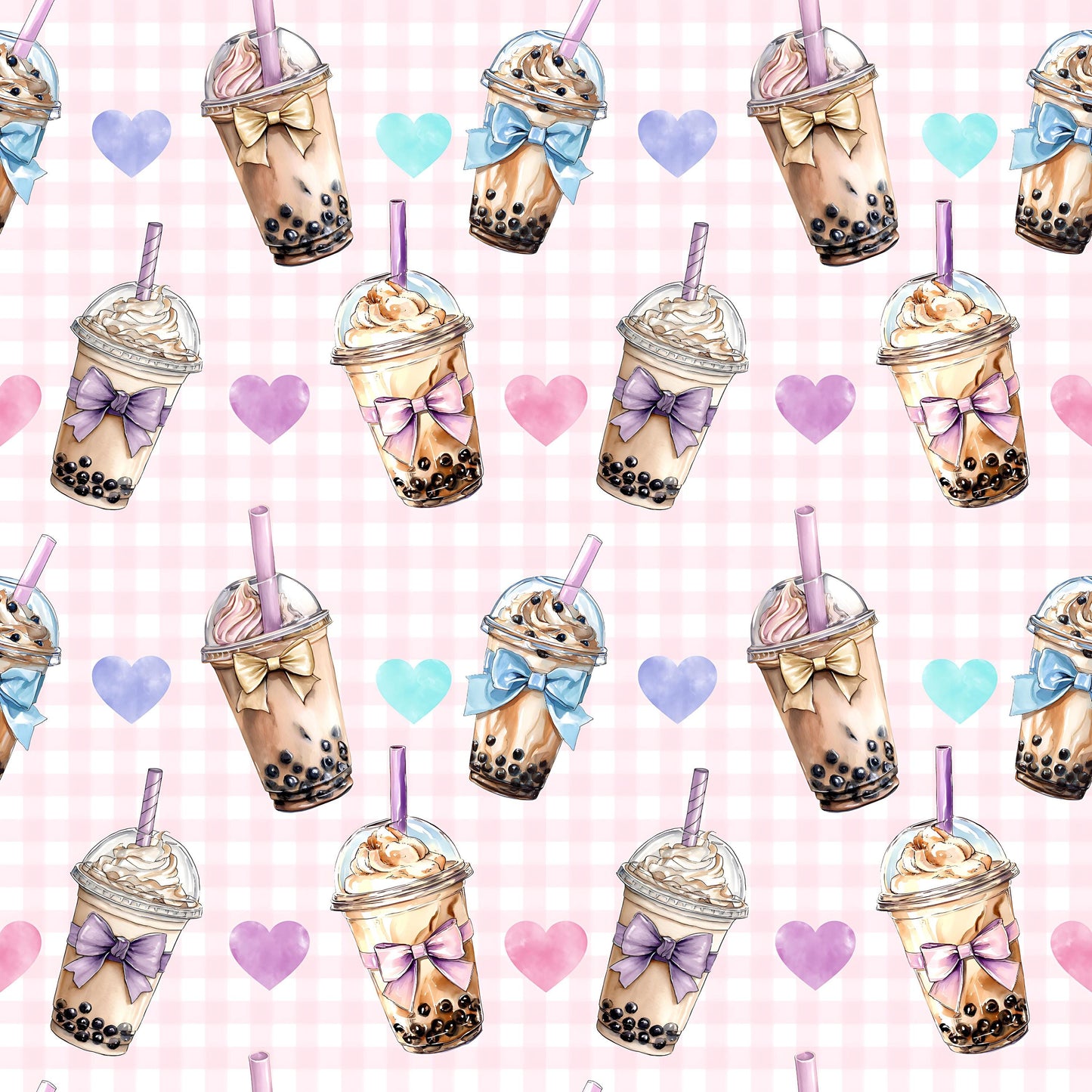 Boba Tea Fabric - Shop now at American Fabric Prints