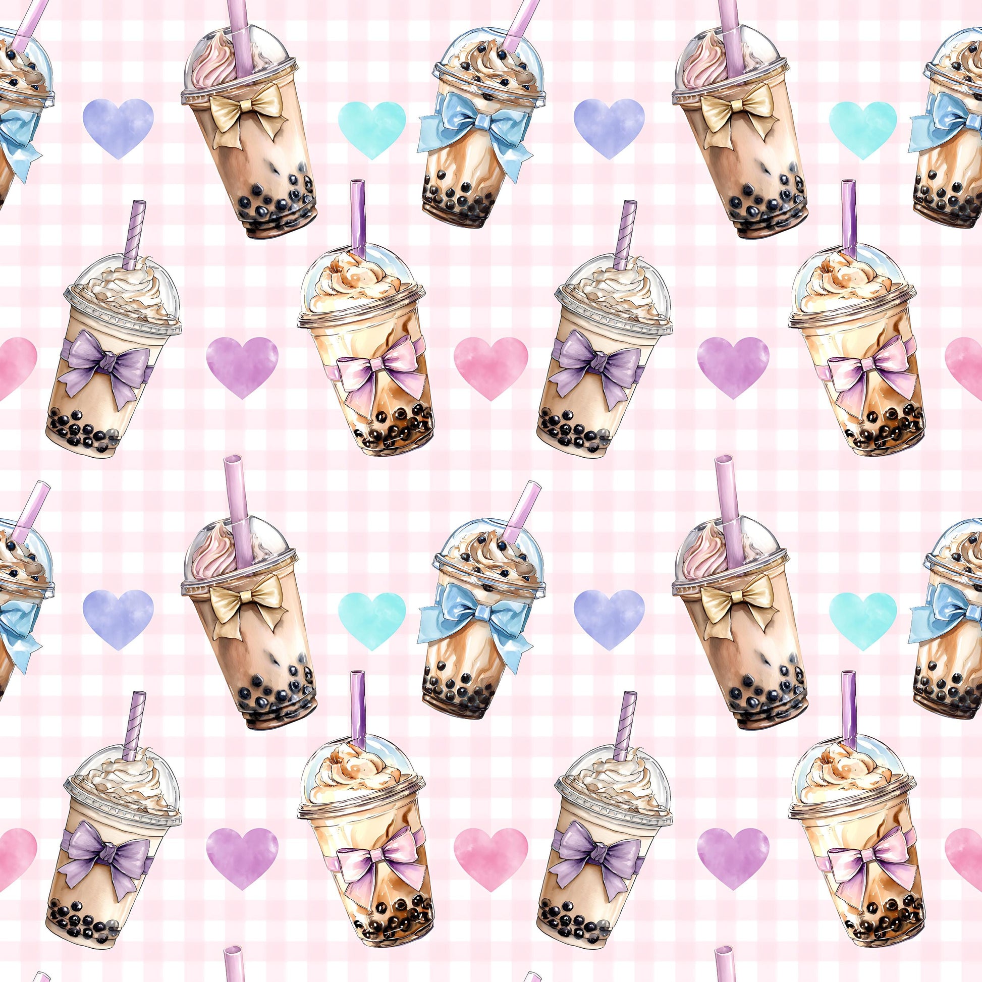 Boba Tea Fabric - Shop now at American Fabric Prints