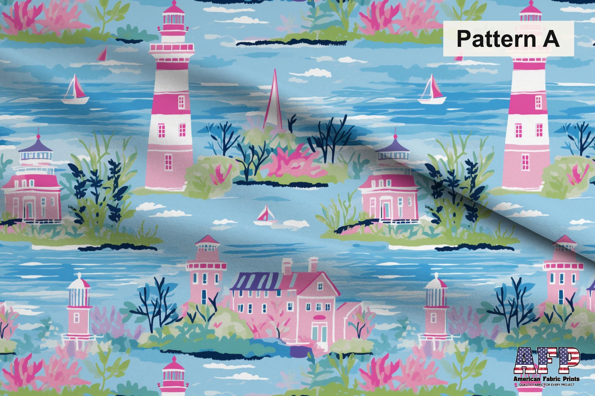 Preppy Light Houses Fabric Bundle Set - Shop now at American Fabric Prints
