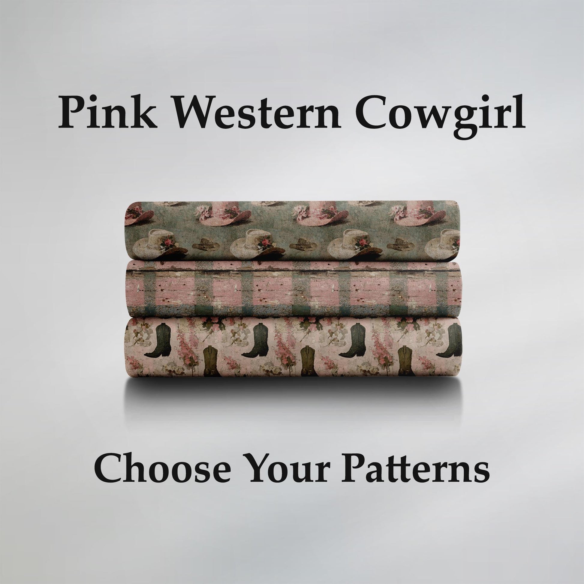 Pink Western Cowgirl Fabric Bundle Set - Shop now at American Fabric Prints