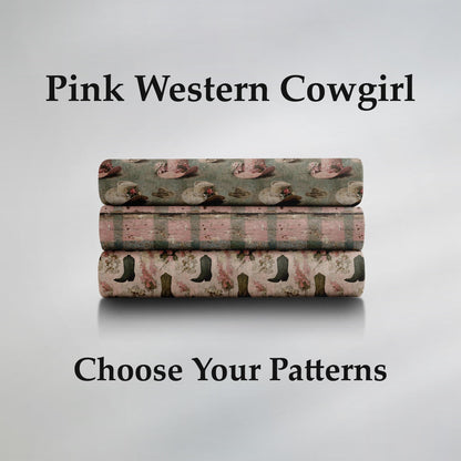 Pink Western Cowgirl Fabric Bundle Set - Shop now at American Fabric Prints