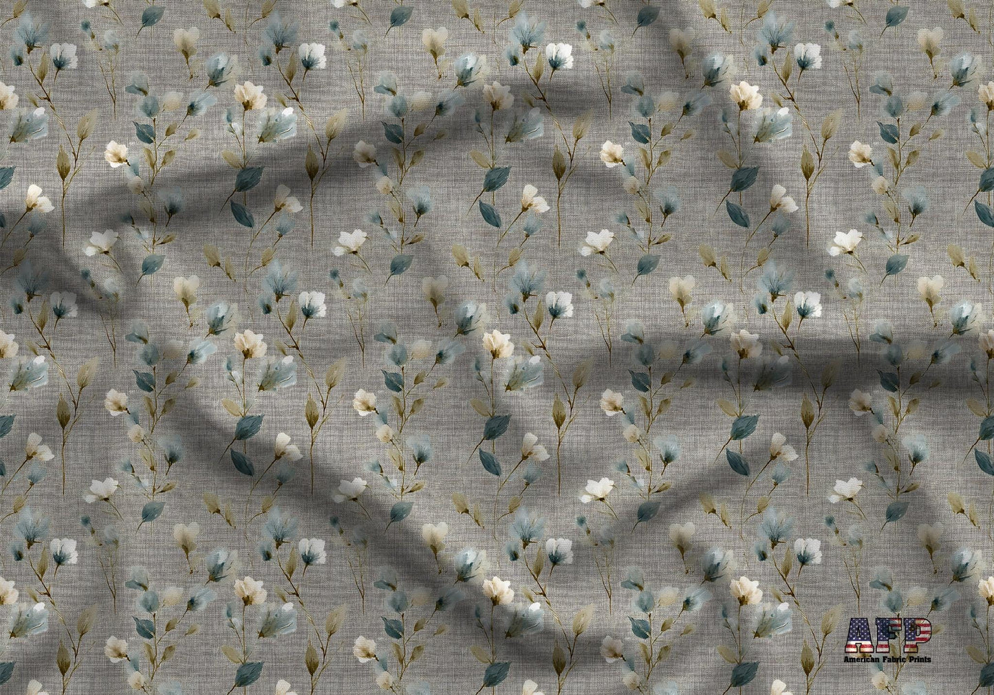 Textured Country Floral Fabric - Shop now at American Fabric Prints