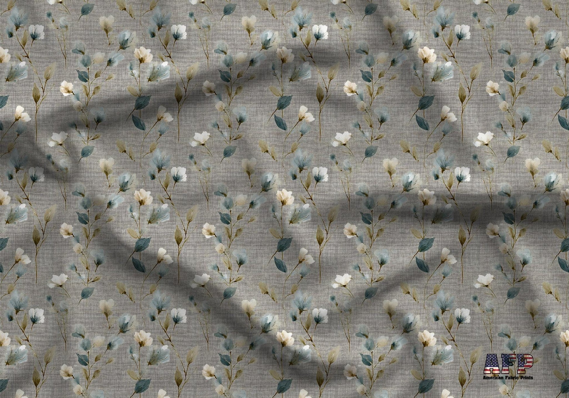 Textured Country Floral Fabric - Shop now at American Fabric Prints