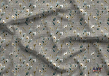 Textured Country Floral Fabric - Shop now at American Fabric Prints