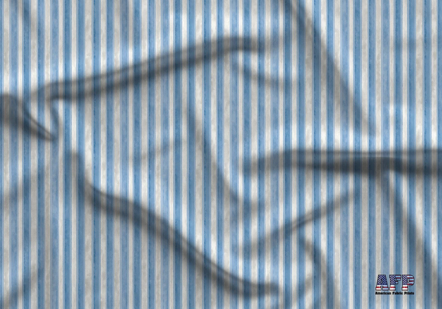 Blue Stripes Fabric - Shop now at American Fabric Prints