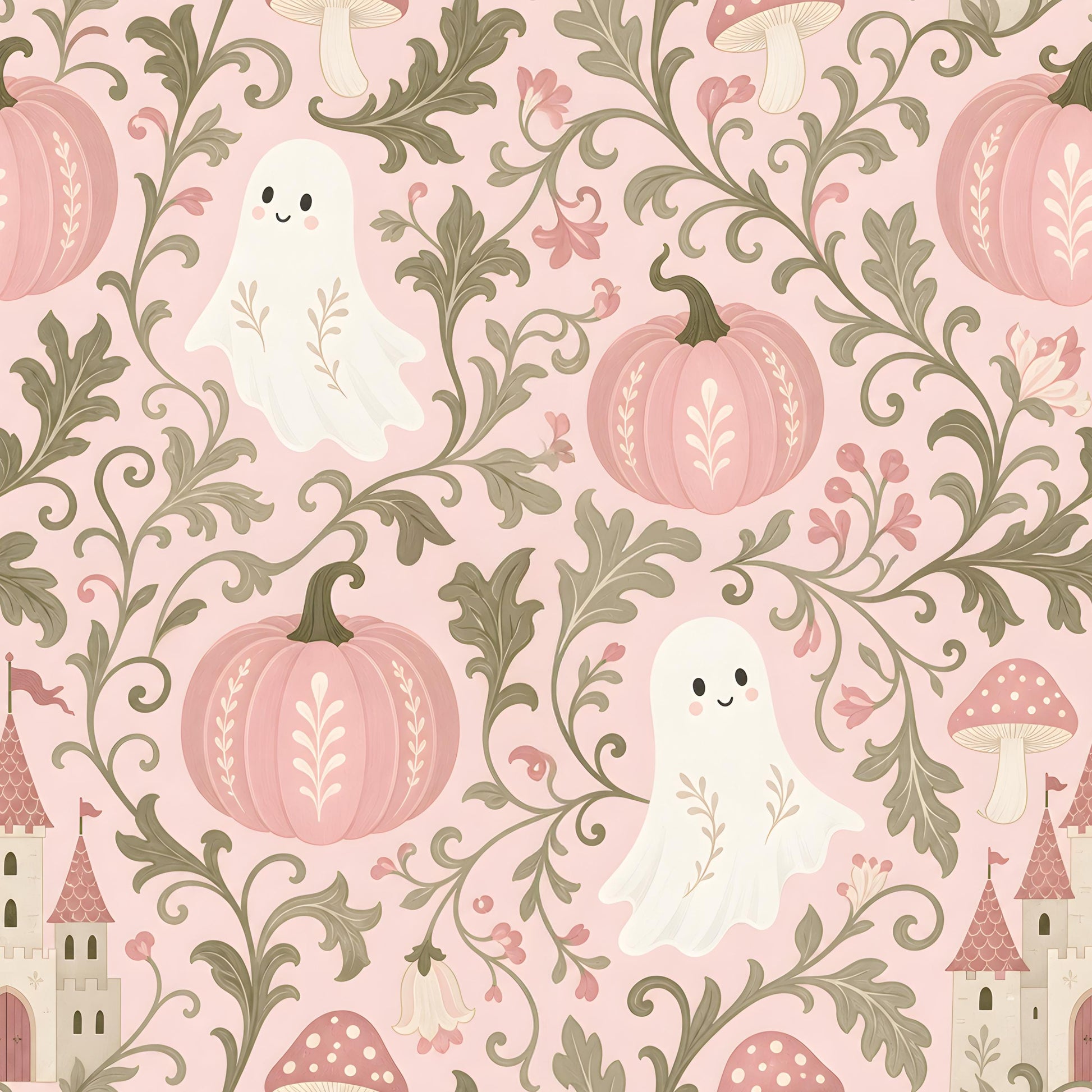 Pink Halloween Fabric - Shop now at American Fabric Prints