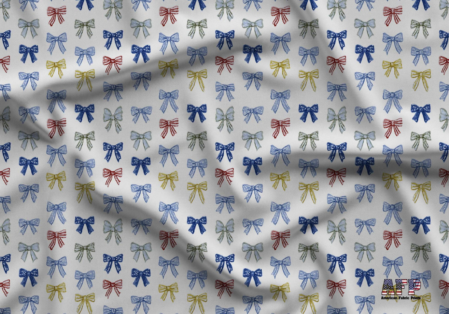 Grandmacore Bows Fabric - Shop now at American Fabric Prints