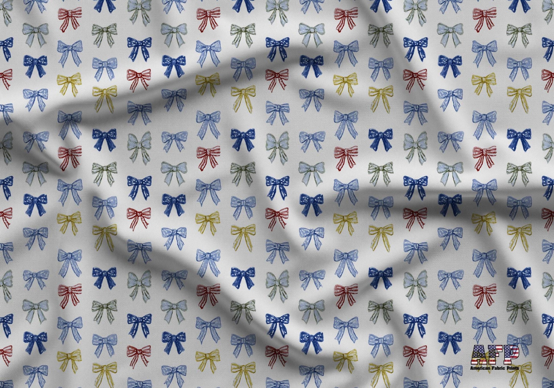 Grandmacore Bows Fabric - Shop now at American Fabric Prints