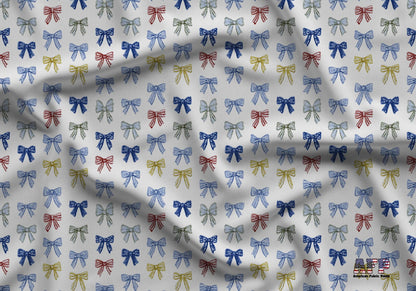 Grandmacore Bows Fabric - Shop now at American Fabric Prints
