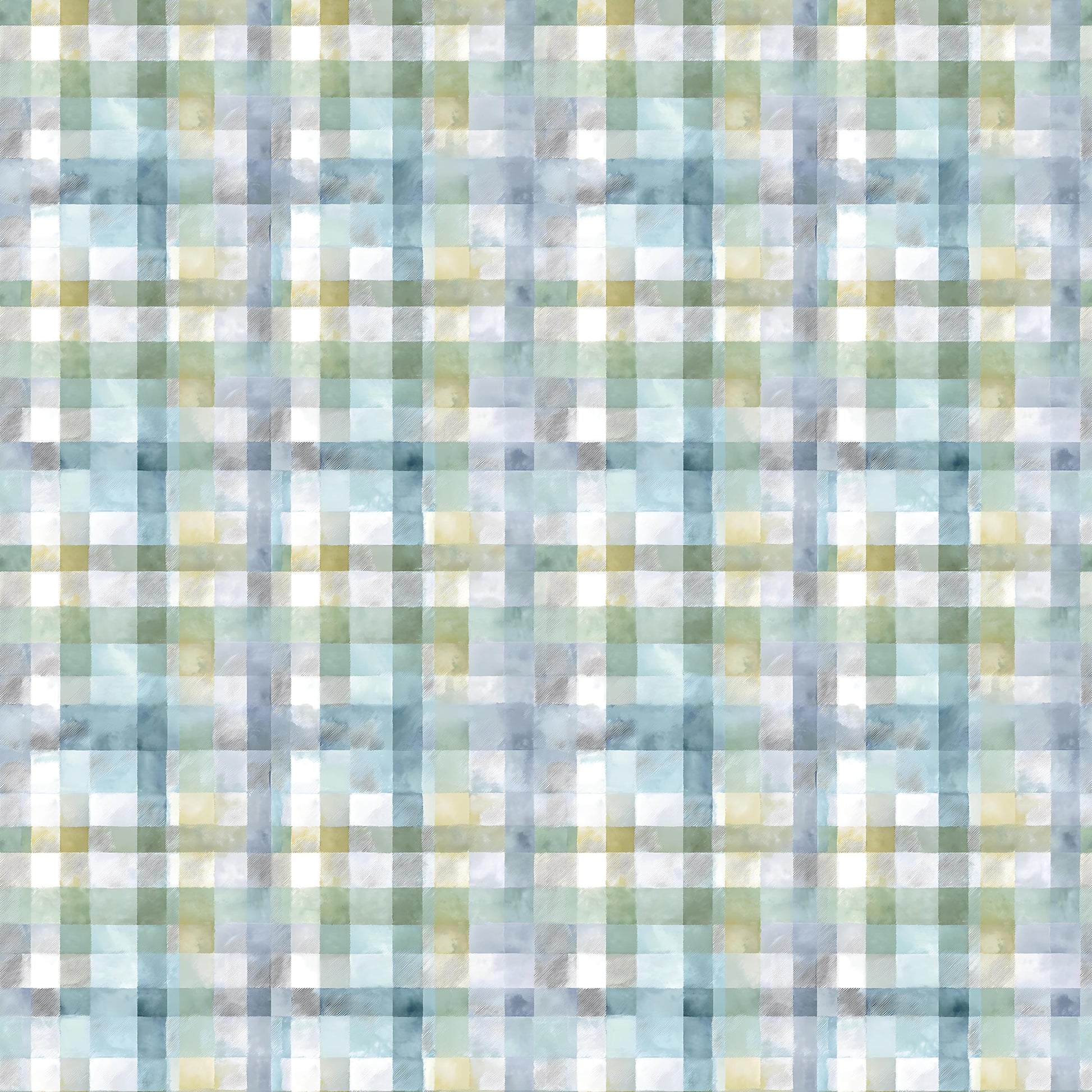 Watercolor Plaid Fabric - Shop now at American Fabric Prints
