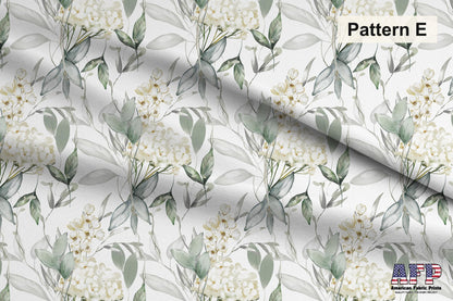 White Floral 1 Fabric Bundle Set - Shop now at American Fabric Prints