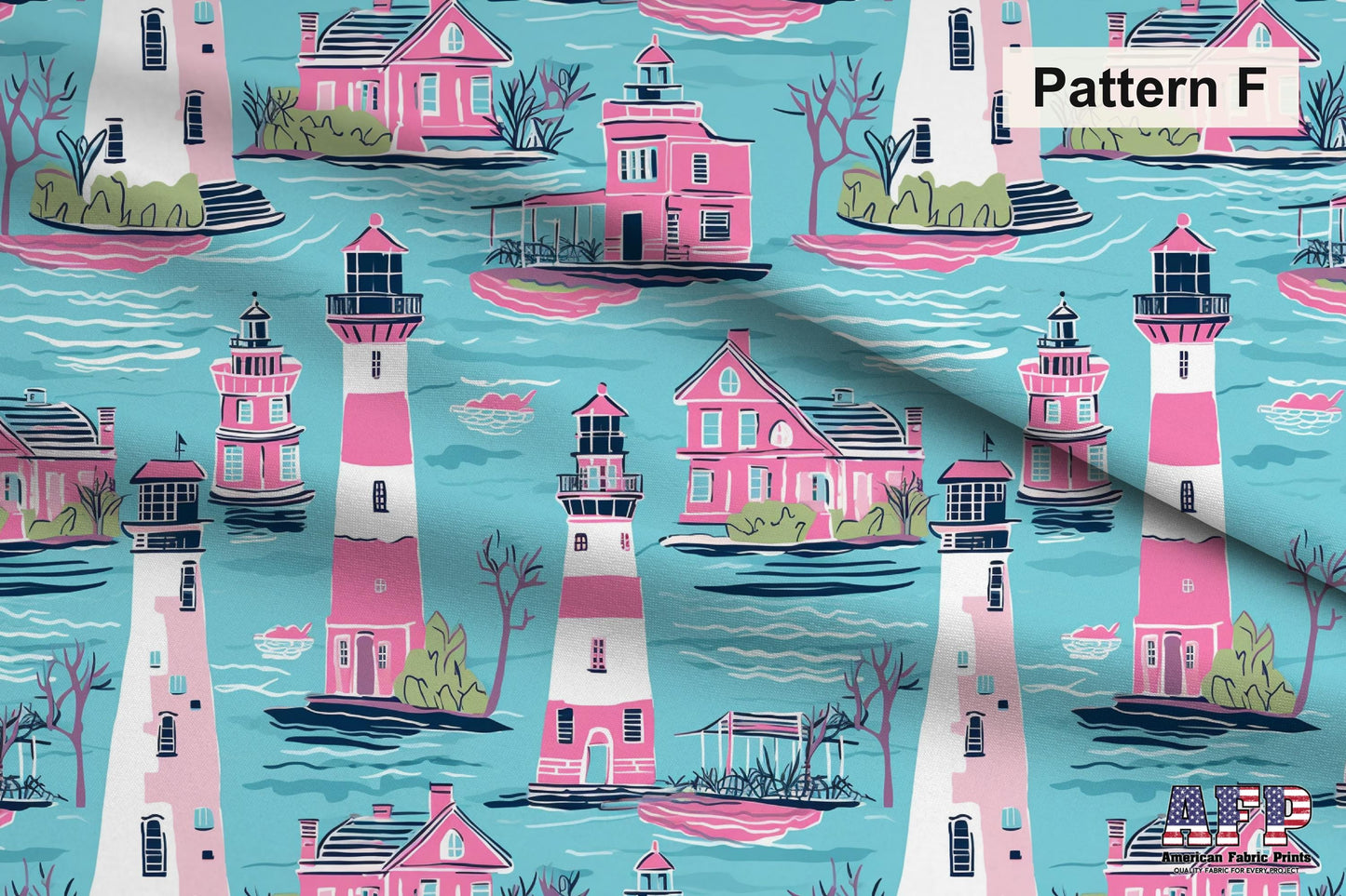 Preppy Light Houses Fabric Bundle Set - Shop now at American Fabric Prints