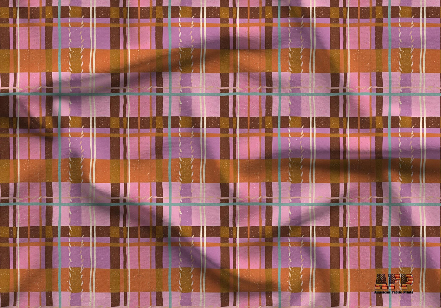 Painted Desert Plaid Fabric - Shop now at American Fabric Prints