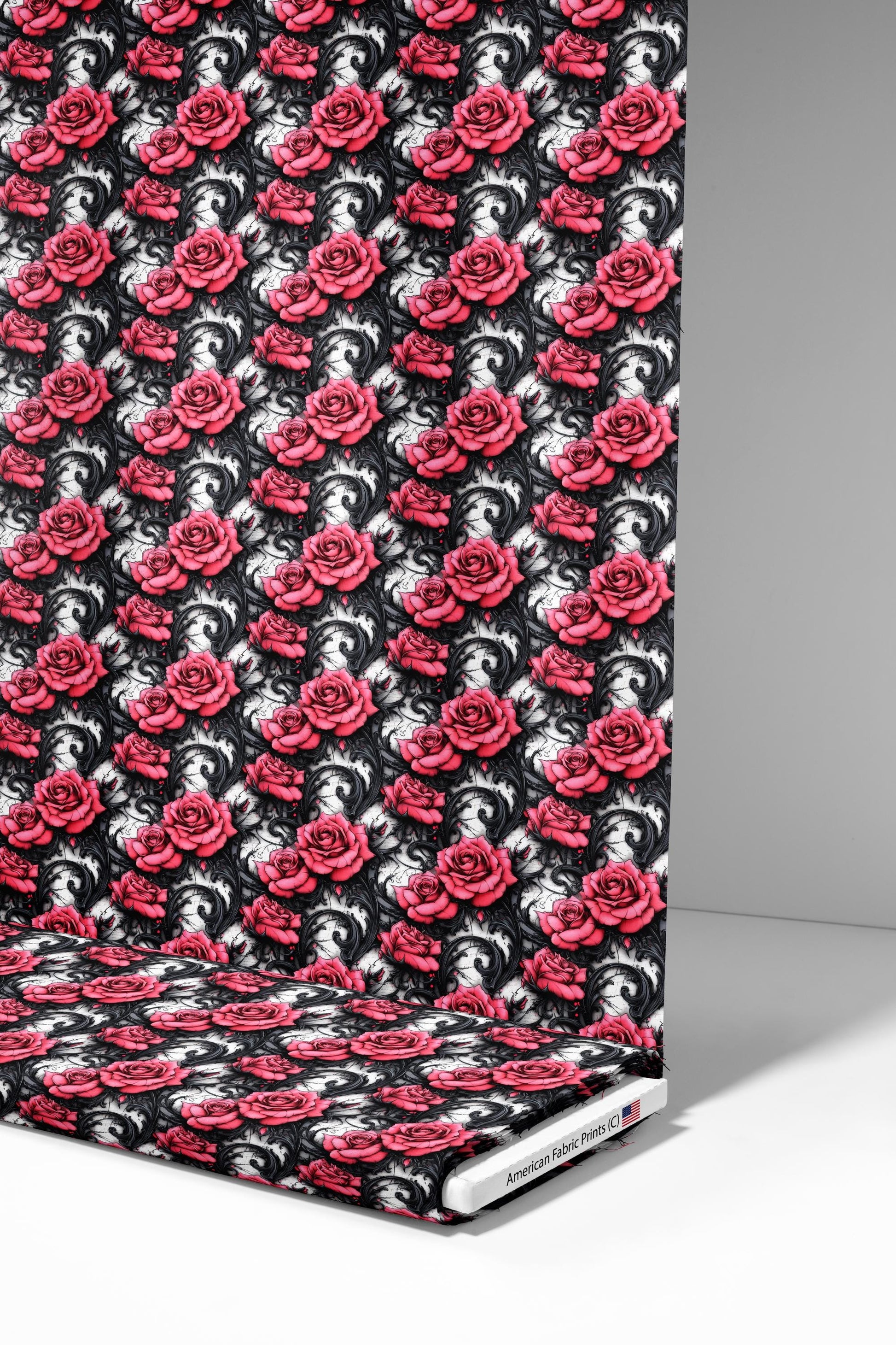 Gothic Roses Fabric - Shop now at American Fabric Prints