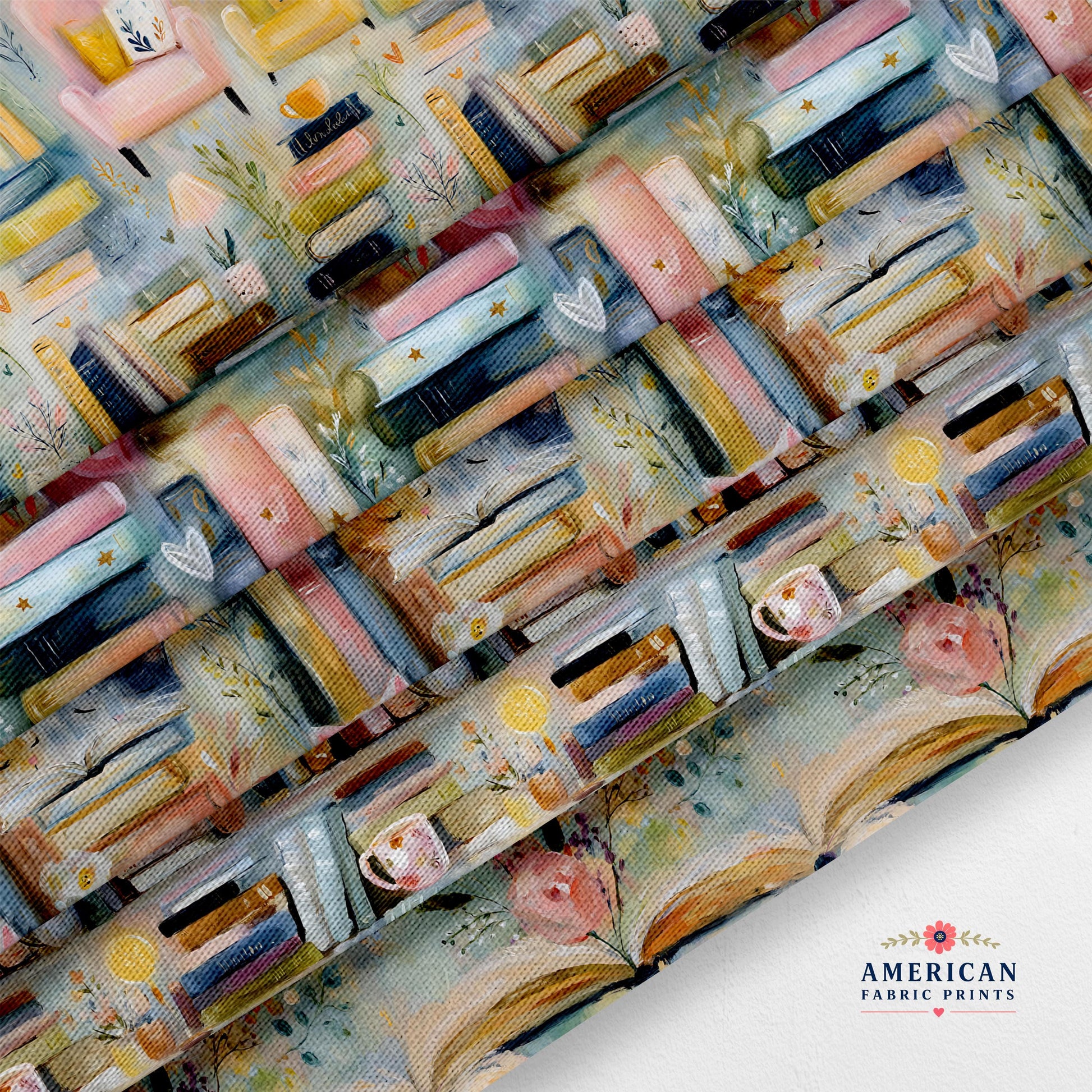 Spring Floral Books Fabric Bundle Set - Shop now at American Fabric Prints