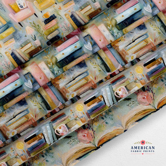 Spring Floral Books Fabric Bundle Set - Shop now at American Fabric Prints