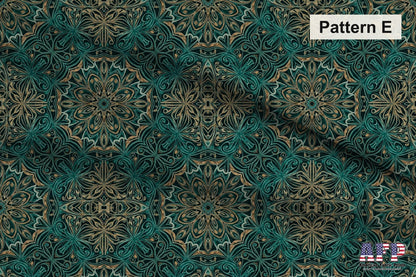 Arabesque Teals 5 Fabric Bundle Set - Shop now at American Fabric Prints