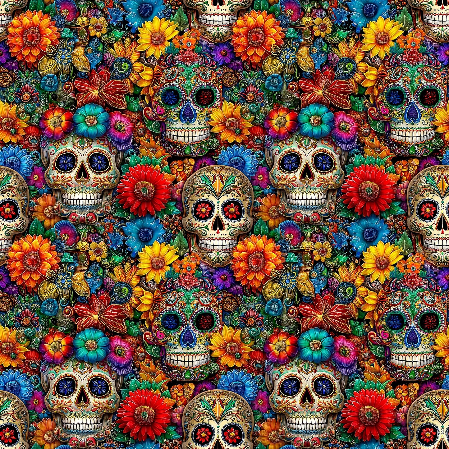 Mexican Fiesta Floral Fabric - Shop now at American Fabric Prints