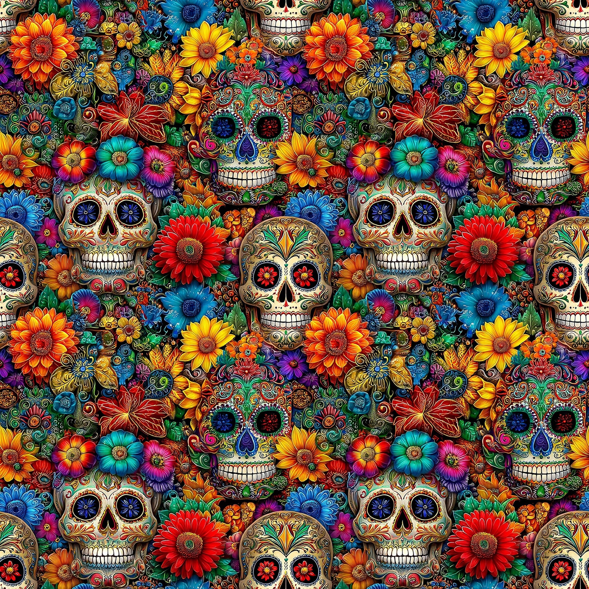 Mexican Fiesta Floral Fabric - Shop now at American Fabric Prints