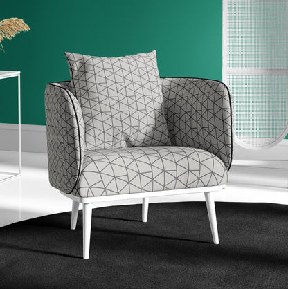 Elegant Abstract Geometric Fabric