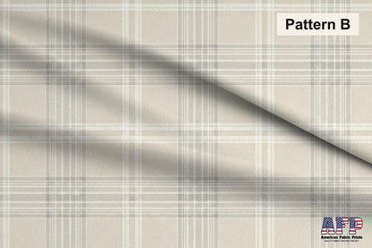 Beige Plaid 2 Fabric Bundle Set - Shop now at American Fabric Prints