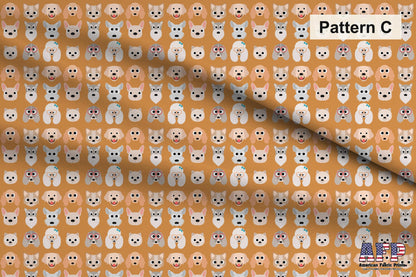 Cute Dog 1 Fabric Set. Shop now at American Fabric Prints.