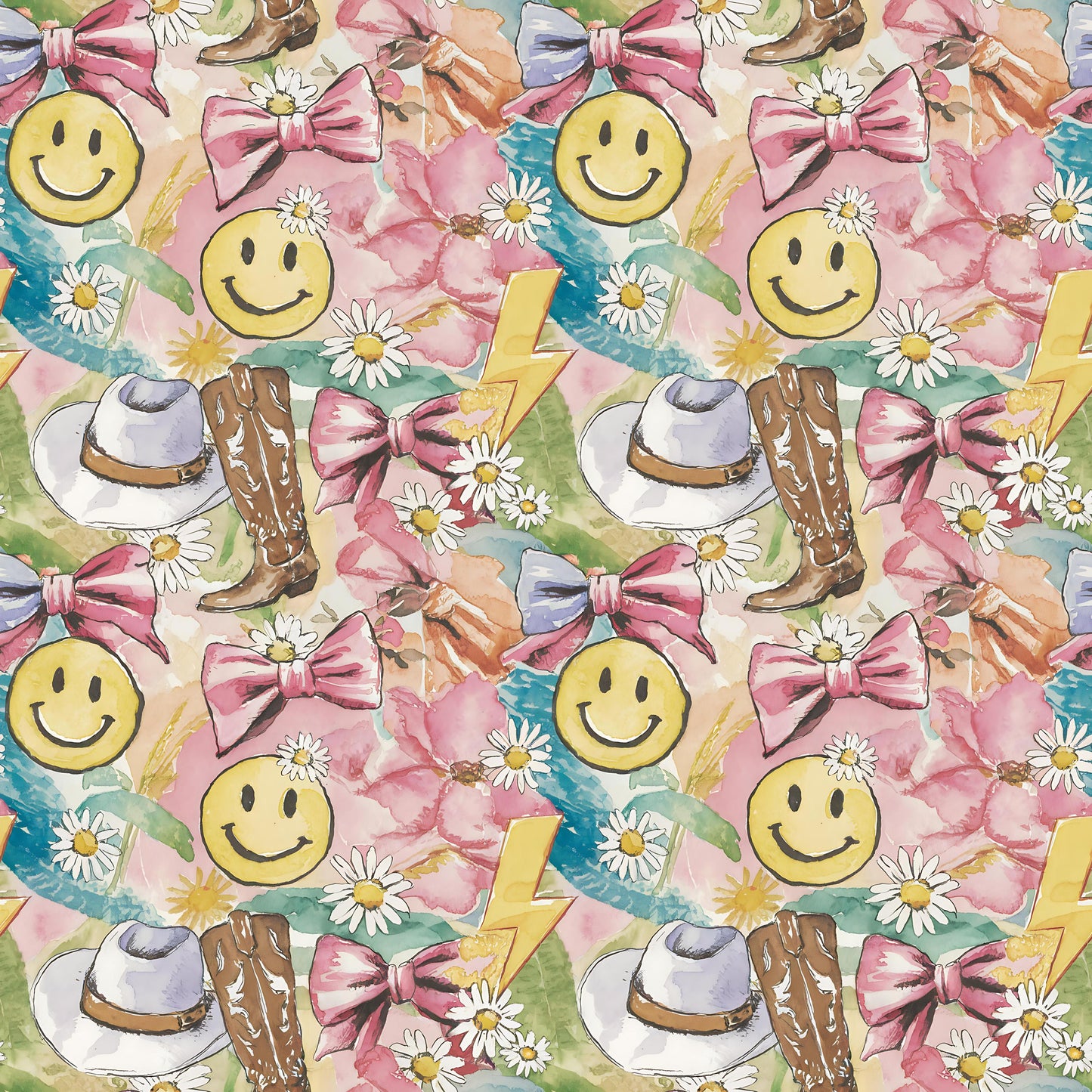 Preppy Groovy Country Fabric - Shop now at American Fabric Prints