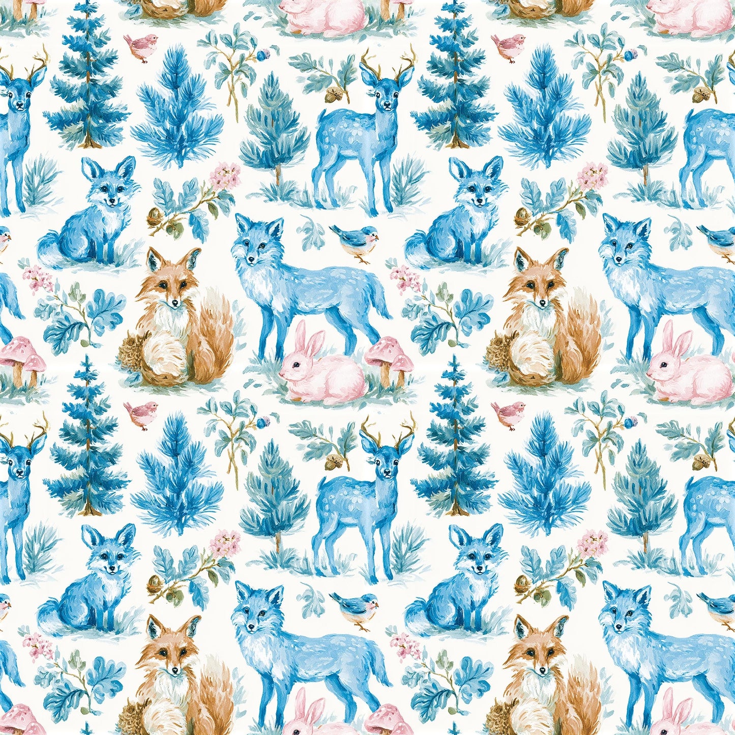 Preppy Woodland Boy Nursery Fabric - Shop now at American Fabric Prints