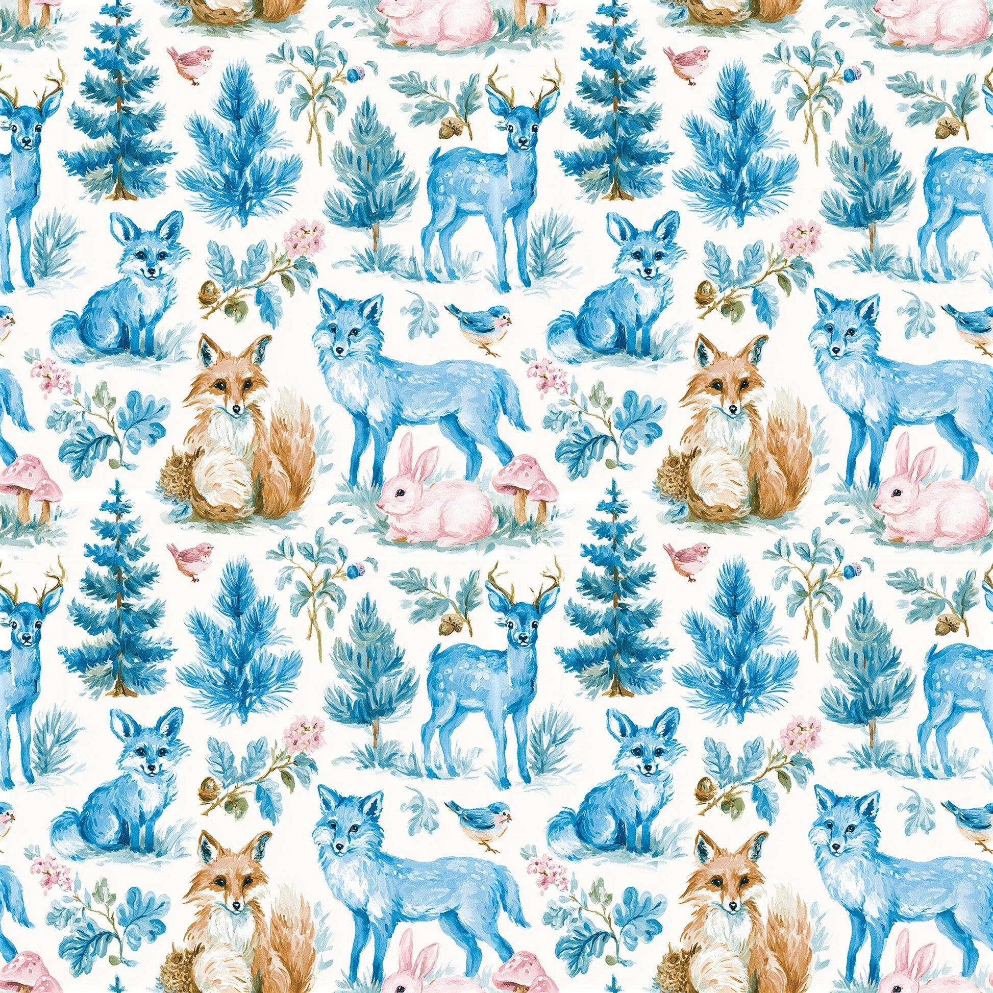 Preppy Woodland Boy Nursery Fabric - Shop now at American Fabric Prints