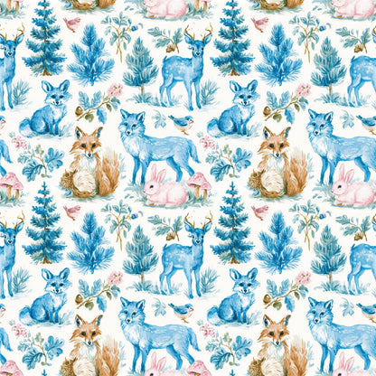 Preppy Woodland Boy Nursery Fabric - Shop now at American Fabric Prints