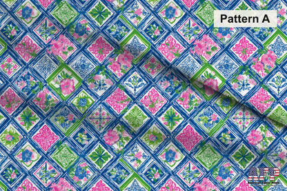Pink Chinoiserie Mahjong Fabric Bundle Set - Shop now at American Fabric Prints