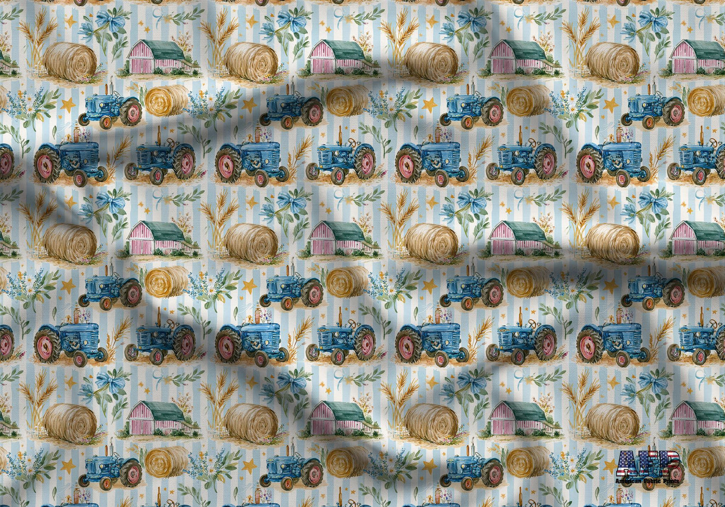 Preppy Farmyard Fabric - Shop now at American Fabric Prints
