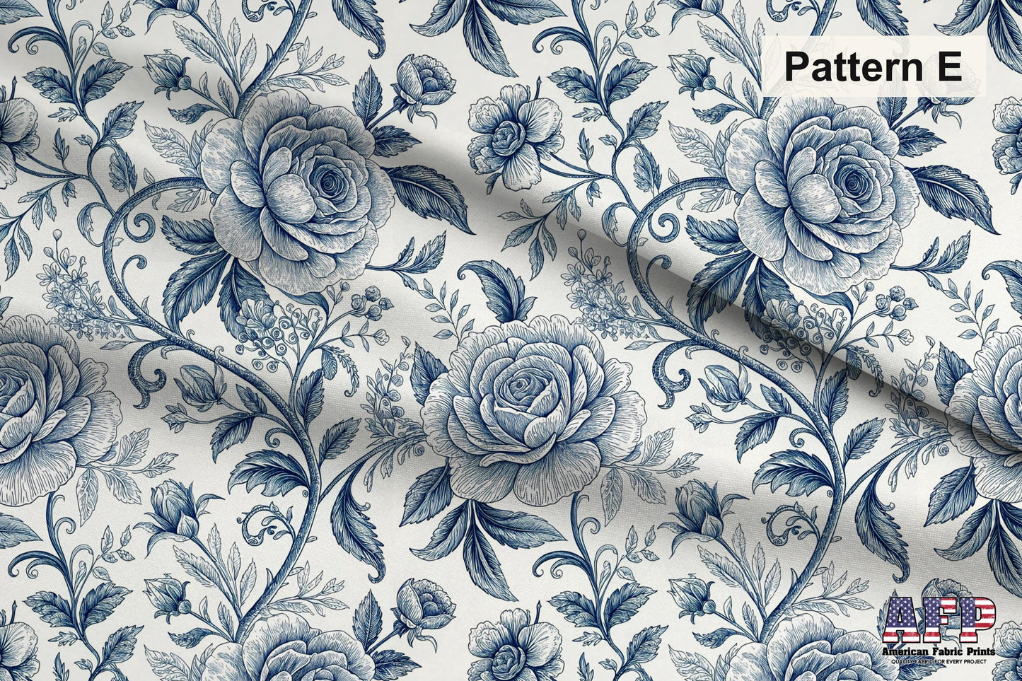 Blue Porcelain Garden 2 Fabric Bundle Set - Shop now at American Fabric Prints