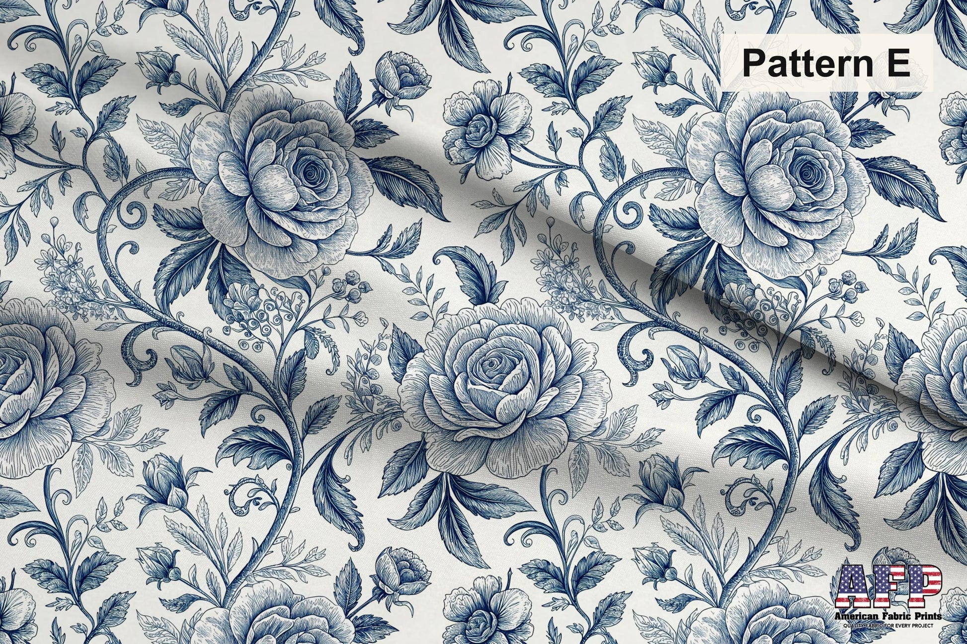 Blue Porcelain Garden 2 Fabric Bundle Set - Shop now at American Fabric Prints