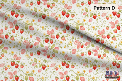 Strawberries Fabric Bundle Set - Shop now at American Fabric Prints