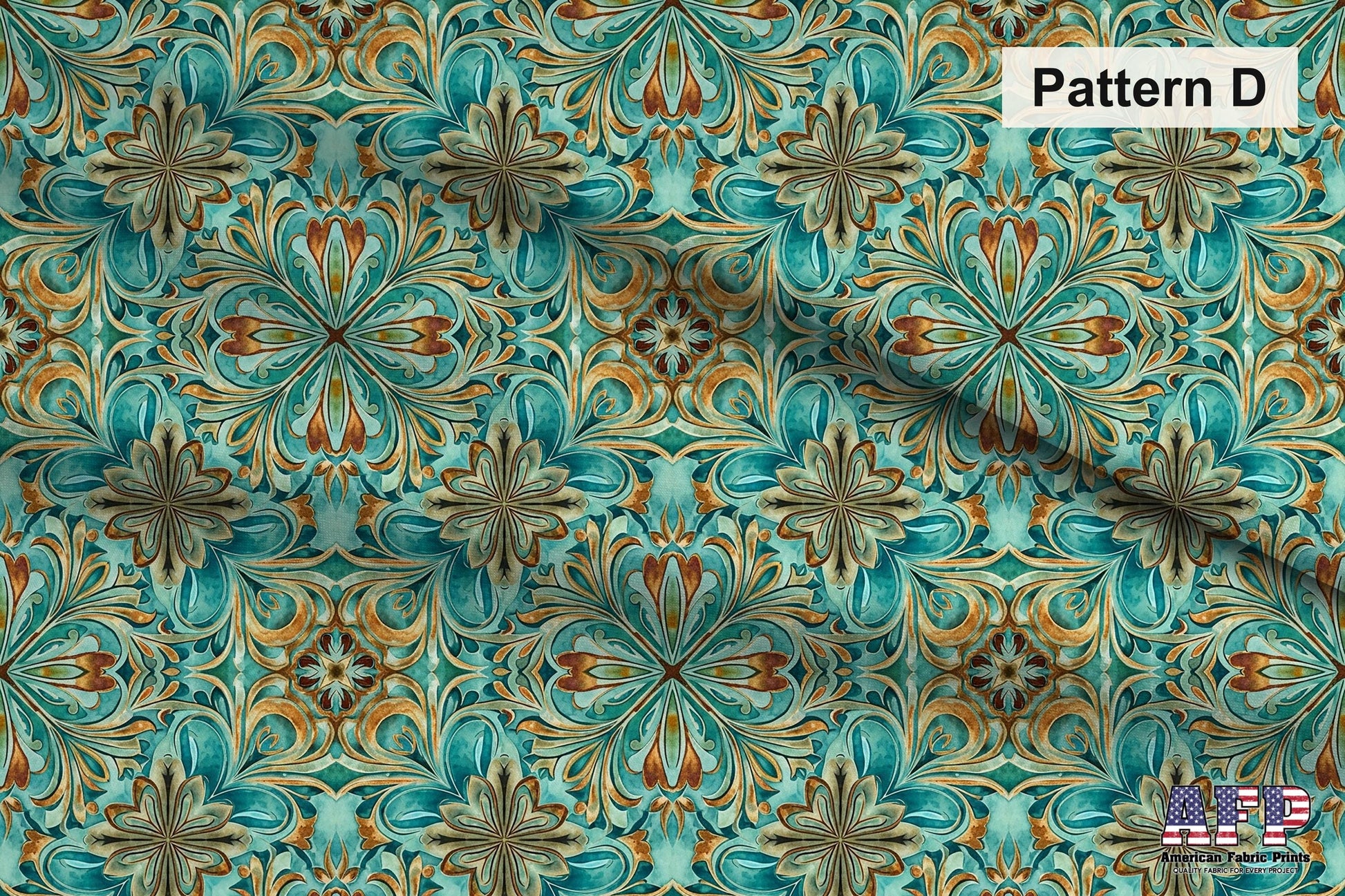 Arabesque Teals Fabric Bundle Set - Shop now at American Fabric Prints