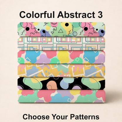 Colorful Abstract 3 Fabric Bundle Set - Shop now at American Fabric Prints