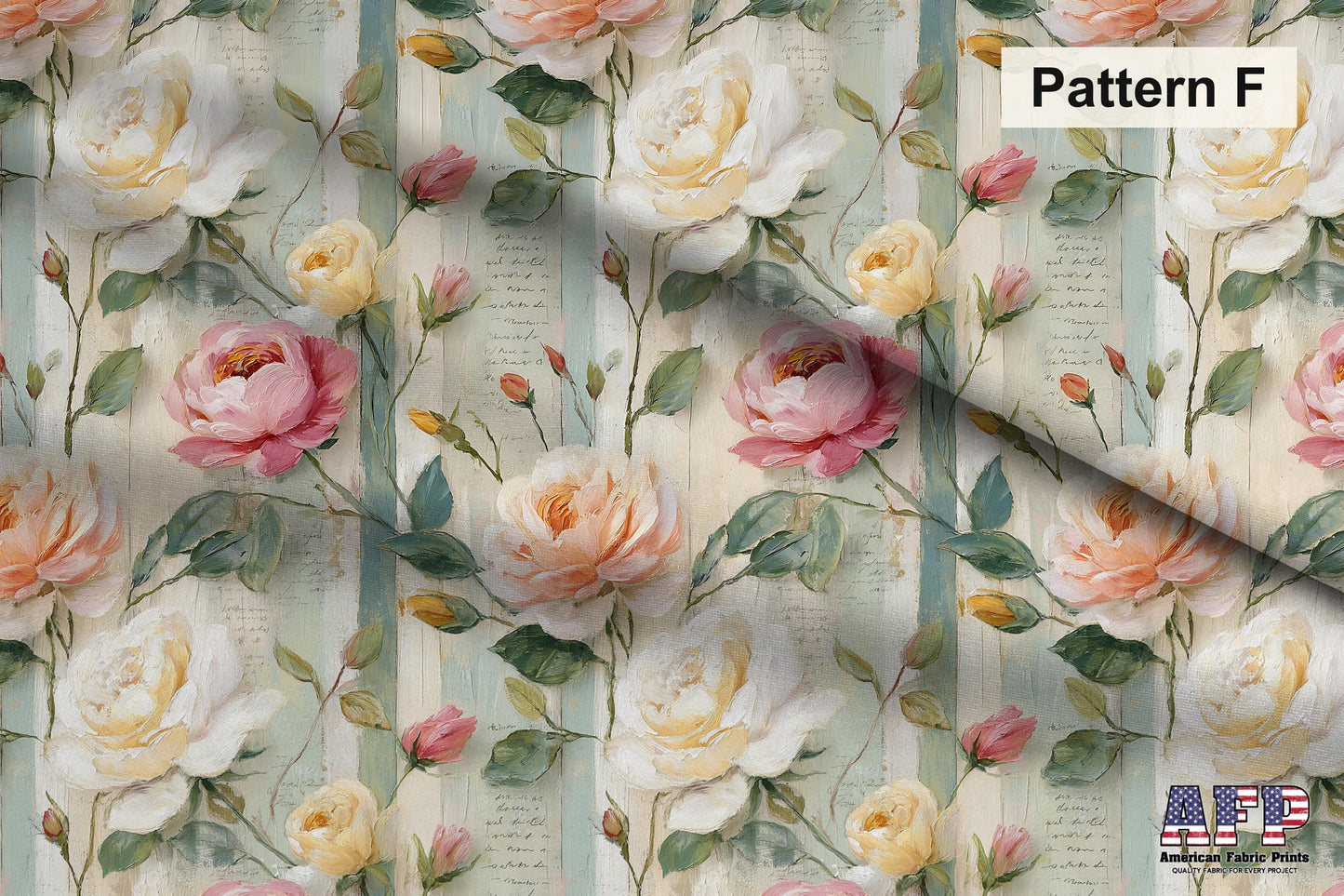 Spring Floral and Stripes Fabric Bundle Set - Shop now at American Fabric Prints
