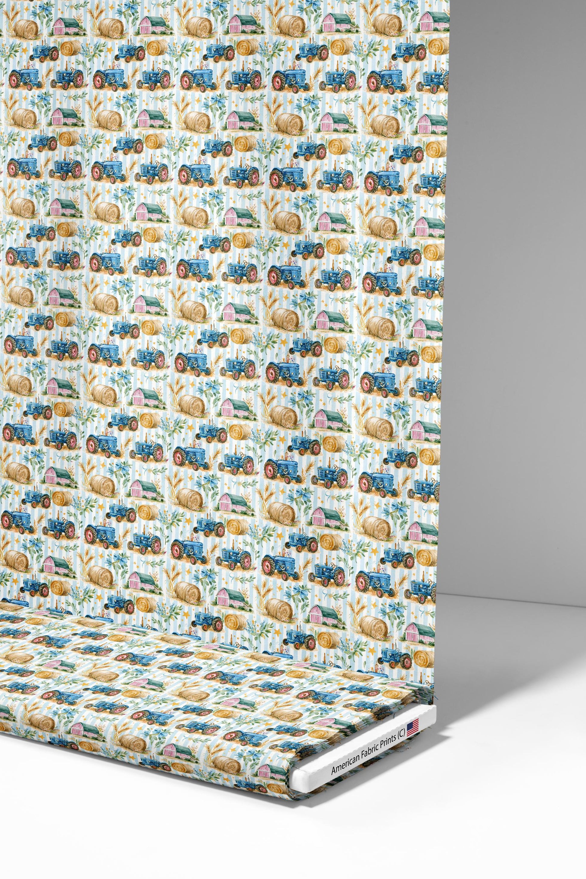 Preppy Farmyard Fabric - Shop now at American Fabric Prints
