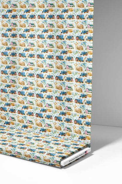 Preppy Farmyard Fabric - Shop now at American Fabric Prints