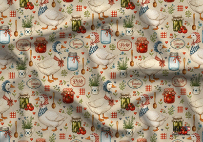 Vintage Country Goose Kitchen Fabric - Shop now at American Fabric Prints