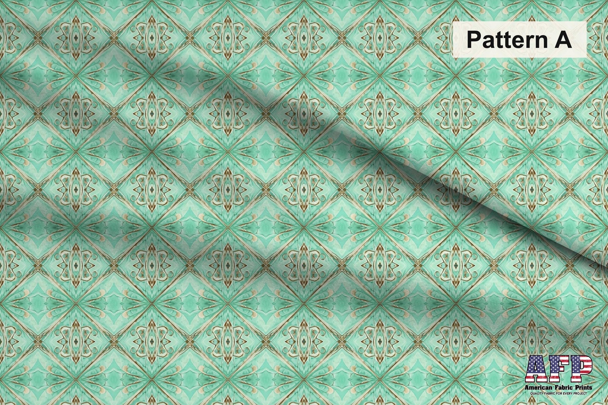 Arabesque Teals 2 Fabric Bundle Set - Shop now at American Fabric Prints